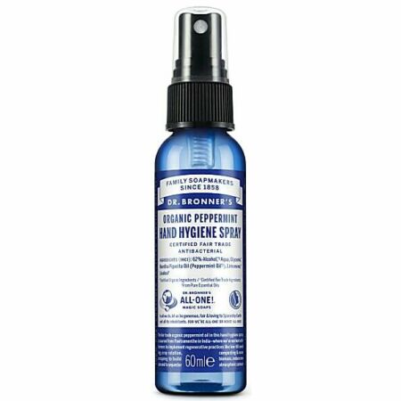 Dr bronner organic peppermint hand hygiene spray