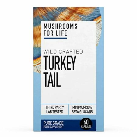 Mushrooms for life organic turkey tail 60 capsules p6304 14205 image