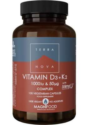 Terranova vitamin d3 1000iiu k2 50ug complex 100 1 400x