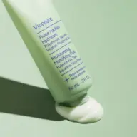 Vinopure Moisturising Mattifying Fluid, 60 mL, green tube on green background, cream oozing out.