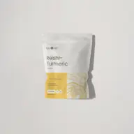 Reishi-Turmeric Complex pouch with 60 capsules, vegan and gluten-free.