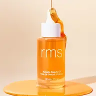 RMS Kakadu Beauty Oil bottle with dropper, 30 ml, on a light background.