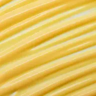 Yellow cream with smooth, wavy texture.