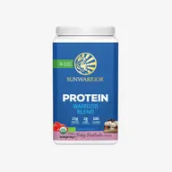 Sunwarrior Protein Warrior Blend, Berry Shortcake, 750g, plant-based, 15g protein per serving.