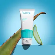 The Organic Pharmacy After Sun Lotion with aloe vera, chamomile, and rosehip oil.