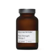 Brown bottle labelled "Wild Nutrition Pure Strength Omega 3".