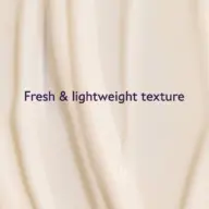 Creamy texture with text: "Fresh & lightweight texture".