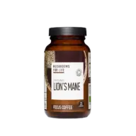 Mushrooms for Life Organic Lion's Mane Focus Coffee, 25 servings jar.