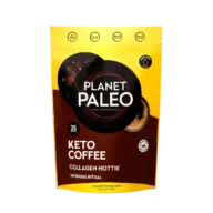 Planet Paleo Keto Coffee, Collagen Hottie, 25 servings, high protein, just add milk.