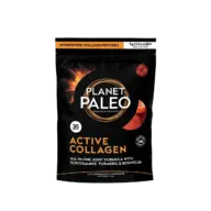 Planet Paleo Active Collagen, 270g, strawberry flavour, 30 servings, with glucosamine and turmeric.