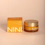 NINI Organics Gaia face cream in orange box and jar, 50ml.