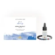 Aroma bracelet gift set with essential oil and lava stone bracelet.