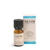 Neom essential oil blend, tuberose, cedarwood, ylang ylang, 10ml bottle and box.
