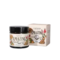 Napiers Amazing Vanishing Cream jar and box with floral design.