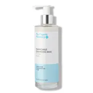 Chamomile Cleansing Milk bottle with pump, labelled for dry or sensitive skin.