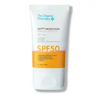 The Organic Pharmacy SPF50 cream for all skin types, anti-ageing, antioxidant, 50ml tube.