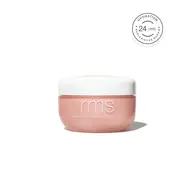 Rms Kakadu Body Butter in a pink jar with a white lid. Text: Hydration 24 hrs, replenishes barrier.