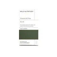 Wild Nutrition Vitamin B12 Plus box, 30 capsules, food supplement.