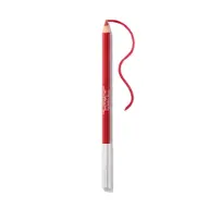 Red lip liner pencil with white cap and visible brand text.