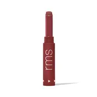 Red lipstick tube with "rms" text on the side.