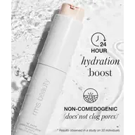 RMS Beauty primer with 24-hour hydration and non-comedogenic claims.