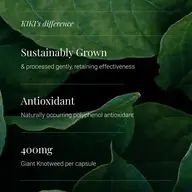 KIKI's difference: Sustainably grown, antioxidant, 400mg Giant Knotweed per capsule.