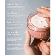 Hand holding RMS Kakadu Body Butter with ingredient benefits listed.