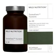 Wild Nutrition TurmaForte Turmeric bottle and box, 60 capsules, food supplement.