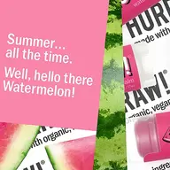 Pink card with text: "Summer... all the time. Well, hello there Watermelon!