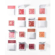 Assorted RMS Beauty blush compacts in various shades arranged in a grid pattern.