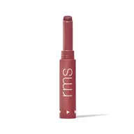 Red lipstick tube with "rms" text on the side.