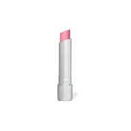 Silver tube of pink lipstick with "rms" on the cap.