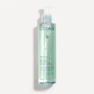 Caudalie Vinoclean Micellar Cleansing Water, 200ml bottle with pump dispenser.
