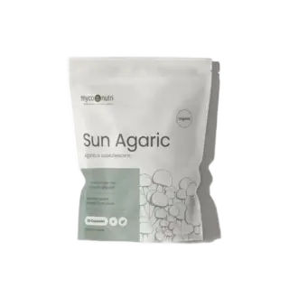 Sun Agaric supplement, 60 capsules, organic, Agaricus subrufescens, vegan, gluten-free.