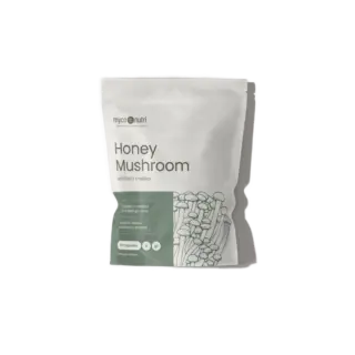 Honey Mushroom supplement pack, 60 capsules, Armillaria mellea, gluten-free.