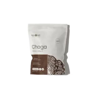 Chaga mushroom supplement, 60 capsules, organic, by MycoNutri.