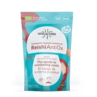 Reishi AntiOx mushroom powder superfood, 150g, by Hifas da Terra.