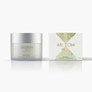Abloom Organic Natural Glow Mask jar and box, 100ml.