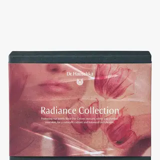 Dr. Hauschka Radiance Collection box with floral design and text.
