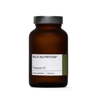 Brown bottle labelled "Wild Nutrition Vitamin D".
