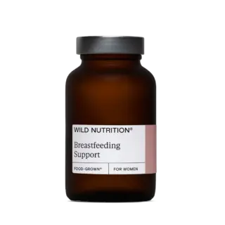 Brown bottle labelled "Wild Nutrition Breastfeeding Support".