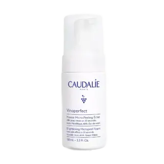 Caudalie Vinoperfect Brightening Micropeel Foam, 100ml bottle.