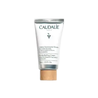 Caudalie Gentle Buffing Cream, 75ml tube, for sensitive skin with jojoba and grape seed oil.