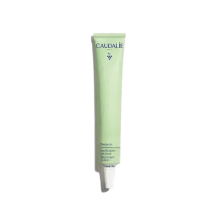 Caudalie Vinopure Salicylic Spot Solution in a green tube.