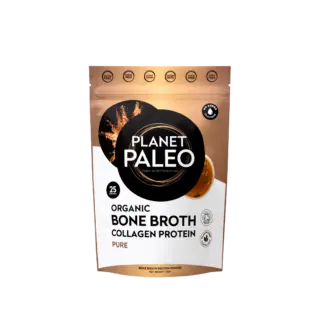 Planet Paleo Organic Bone Broth Collagen Protein, Pure, 25 servings, 225g.