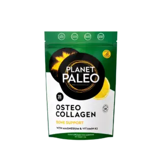 Planet Paleo Osteo Collagen, lemon flavour, 35 servings, bone support with magnesium and vitamin K2.