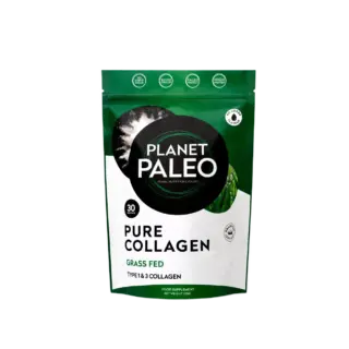Planet Paleo Pure Collagen, grass-fed, 30 servings, type 1 & 3 collagen, 225g pouch.