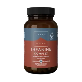 Terranova Theanine Complex, 50 vegetarian capsules, vegan, no additives.