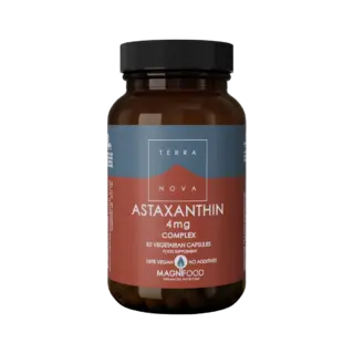 Terranova Astaxanthin 4mg Complex, 50 vegan capsules, no additives.