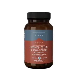 Terranova Dong Quai & Soya Sprout Complex, 50 vegetarian capsules, vegan, no additives.